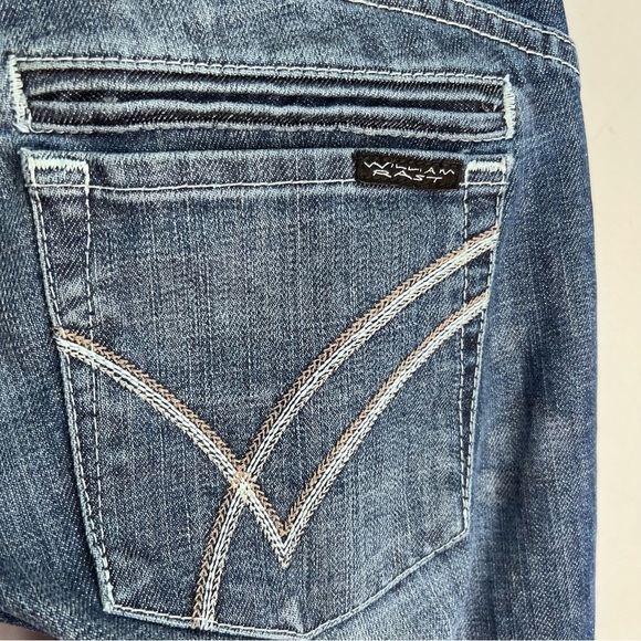 Y2K William Rast Distressed Flare Jeans Size 28 - Picture 8 of 16